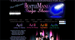 Desktop Screenshot of beatlemaniastageshow.com